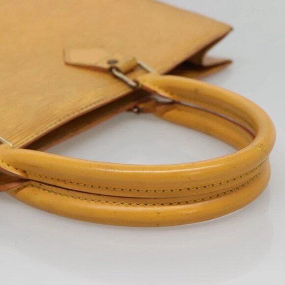 LOUIS VUITTON Epi Sac Plat Hand Bag Yellow - Picture 4 of 15